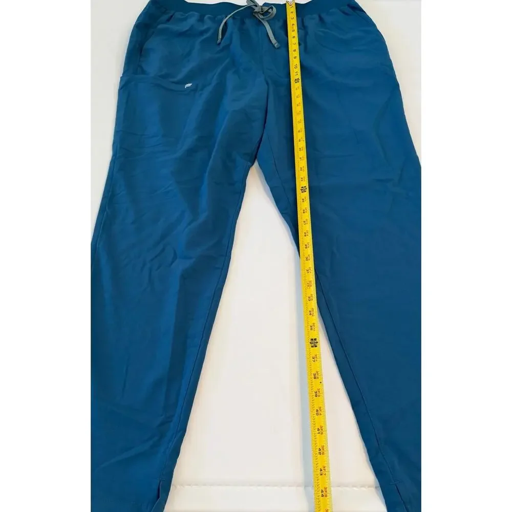 NWT Fabletics Scrub Set Vital Top/Ion Pant Womens 2X/Tall Caribbean Blue READ - Picture 11 of 16
